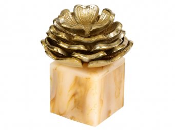 AK.JB0161 KADEL GOLD LOTUS ORTA 13*13*14 CM